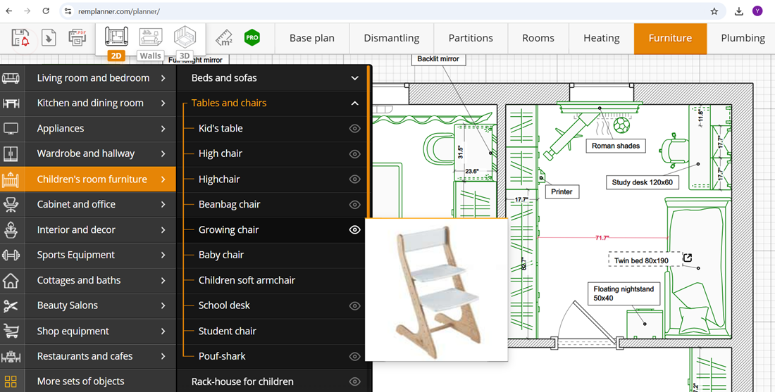 Catalogo di Remplanner — mobili trasformabili per la cameretta dei bambini