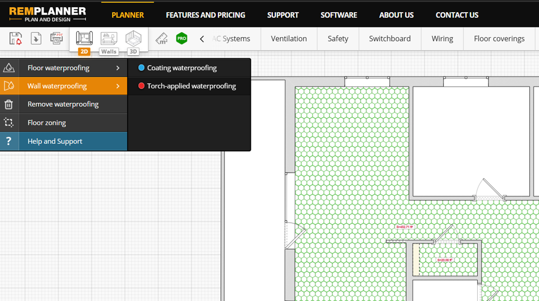 Remplanner — an intuitive online program for renovation. Screenshot.