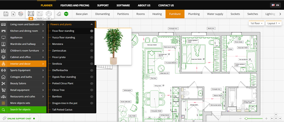 Remplanner &ndash; Ampia collezione di piante da interno